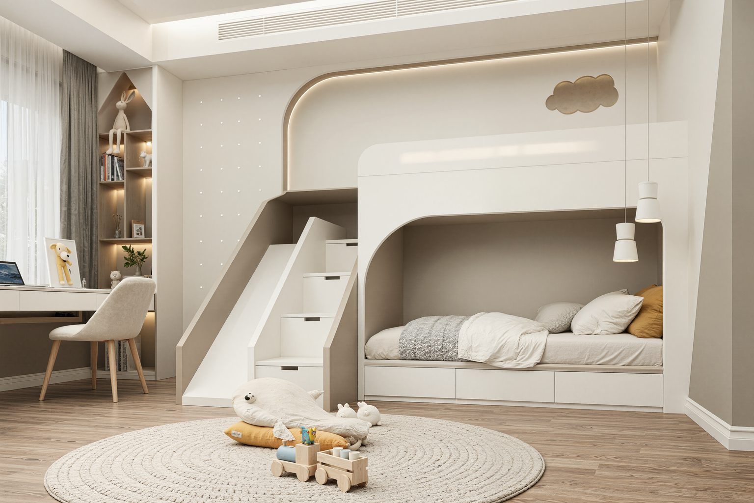 Modern luxury interior design in an Abu Dhabi home